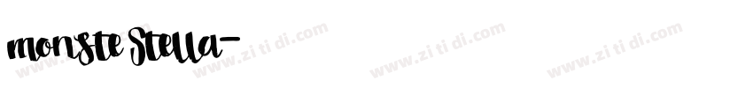 monste Stella字体转换